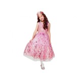 Costum carnaval Printesa roz- auriu, pentru copii, 5-6 ani ( 110/120 cm)