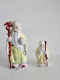 2 x Bibelou Portelan CHINEZ SHOU LAO ZEUL LONGEVITATII