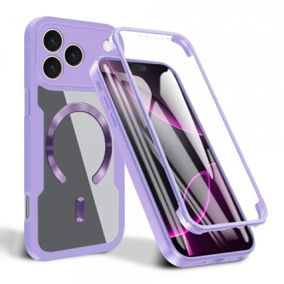 Husa MagSafe pentru Apple iPhone 17 Pro Max, Techsuit, ColorVerse 360, Mov foto