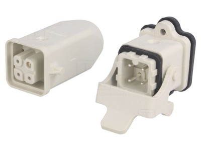 Conector HDC 4 pini 3A drept foto