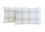 Set 2 Perne 50x70 Somnart Belina Grid, microfibra, lavabile la masina, vidat Relax KipRoom