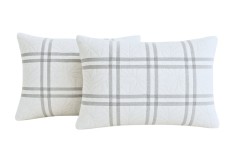 Set 2 Perne 50x70 Somnart Belina Grid, microfibra, lavabile la masina, vidat Relax KipRoom