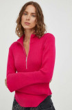 Cumpara ieftin Gestuz pulover femei, culoarea roz, cu turtleneck 10908356