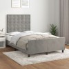 VidaXL Cadru de de pat fără saltea Gri deschis 120x190 cm catifea
