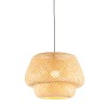 Pendul Casalux Bambus, E27, LED 8.8W Inclus, Abajur 42x30.5 cm, Lungime 1.2m, Corp Iluminat Natural