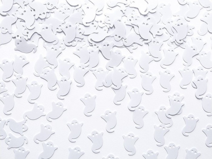 Confetti Fantome 1.3 cm x1.8 cm, Alb