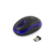 Mouse Esperanza TITANUM 3D Vulture Wireless Nano Optical TM116B Negru Albastru foto