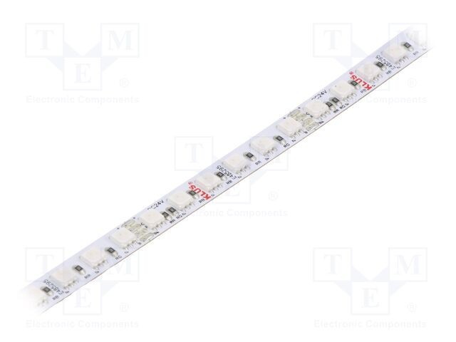 Banda LED RGB KLUŚ 120 LED/m 8mm IP20 12W/m 24VDC