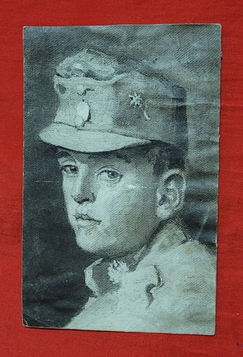 Militar in uniforma - ARAD anul 1916, Carte Postala veche anii, vedere