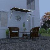 Gossi copertina retractabila cu led, antracit, 250 x 150 cm