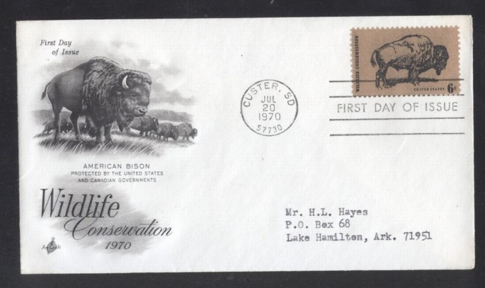 United States 1970 Wildlife conservation FDC K.666