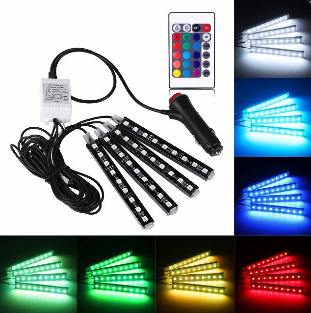 Benzi led auto RGB 4 X 9 Led