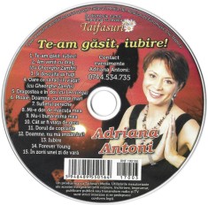 CD Adriana Antoni &lrm;&ndash; Te-am găsit, iubire! revista Taifasuri muzica populara