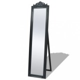 Oglinda Decorativa Baroc VidaXL Neagra 160x40 cm, Oglinda de Perete/Hol/Dormitor, Stil Antichizat