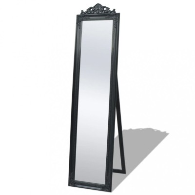 vidaXL Oglindă verticală &amp;icirc;n stil baroc 160 x 40 cm negru foto
