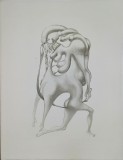 Jules PERAHIM - Compozitie Erotica 3, Heliogravura pe hartie Arches, 1972