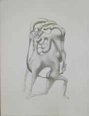 Jules PERAHIM - Compozitie Erotica 3, Heliogravura pe hartie Arches, 1972