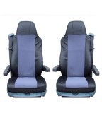 Cumpara ieftin Set Huse Scaune Auto Camion DAF CF, LF, XF 95, XF 105, Gri