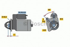 Starter MINI MINI CLUBMAN (R55) (2007 - 2015) BOSCH 0 986 023 050 foto