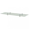 VidaXL Rafturi suspendate, 2 buc., 80 x 10 cm, sticlă, 8 mm