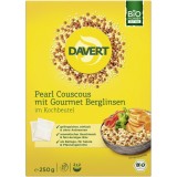 Couscous Perlat cu Linte Gourmet Davert, Punga de Gatit, 4 Portii, Eco