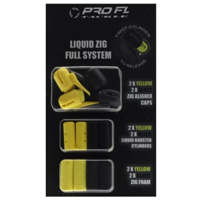 SISTEM COMPLET ZIG RIG PRO FL PT LICHID Galben Negru foto
