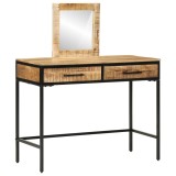 vidaXL Masă de Machiaj Maro 100 x 40 x 120 cm Lemn masiv de mango 374093