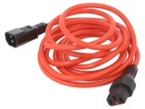 Cablu de Alimentare cu Blocare IEC LOCK 3m Roșu C13-C14