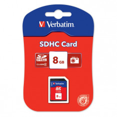 Card de memorie SDHC 8GB VERBATIM foto