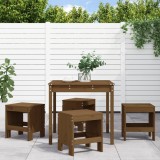 VidaXL Set de masă pentru grădină, 5 piese, maro miere, lemn masiv pin