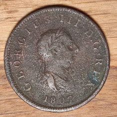 Marea Britanie - moneda de colectie - 1/2 half penny 1807 - George III