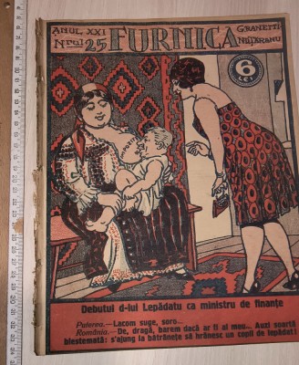 REVISTA FURNICA 1926 , CARICATURI , REVISTA UMORISTICA ... foto