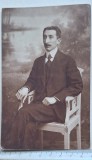 Fotografie Giurgiu 1910s &ndash; Jacques Josefovici &ndash; portret bărbat pe scaun alb