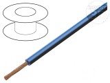 Cablu FLRY-B 1x0,75mm2 cu litat Cu PVC albastru-negru 60V