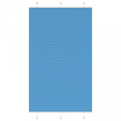 vidaXL Jaluzea plisată Albastru 115x200 cm Lățime țesătură 114,4 cm 4015214 foto