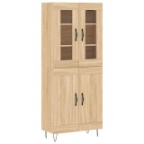 Cumpara ieftin Dulap inalt, stejar sonoma, 69,5x34x180 cm, lemn compozit