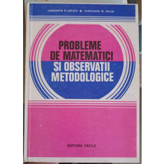 PROBLEME DE MATEMATICI SI OBSERVATII METODOLOGICE-CONSTANTIN N. UDRISTE, CONSTANTIN M. BUCUR