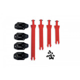 MBS Set catarame pentru cizme Ufo Plast Avior, rosu/negru, Cod Produs: BR040B