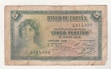 Bnk bn Spania 5 pesetas 1935