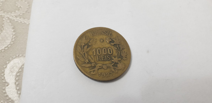 moneda brazilia 1000 r 1927