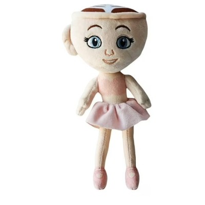 Jucarie Moale de Plus Italian Brainrot, Flippy, cu Agatatoare, Model Ballerina Cappuccina, Jucarie Moale pentru Copii, 23 x 17 cm, Bej foto