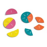 Set magnetic - Cercuri cu fractii PlayLearn Toys, Learning Resources
