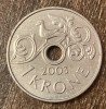 C50 - Moneda foarte veche - Norvegia - 1 koroana - 2003, Europa