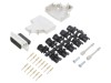 Conector D-Sub Tata 15 Pini ENCITECH pe Cablu Crimpata Negru