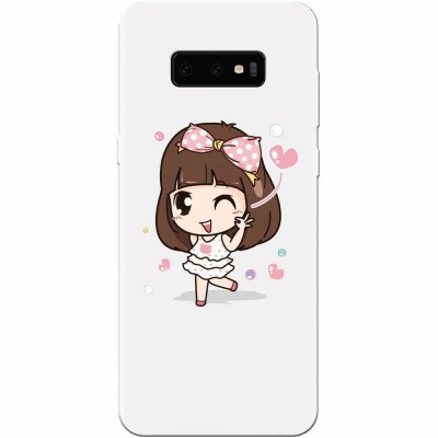 Husa silicon personalizata pentru Samsung Galaxy S10 Lite, Happy Girl foto