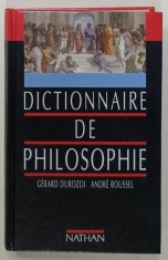 DICTIONNAIRE DE PHILOSOPHIE par GERARD DUROZOI et ANDRE ROUSSEL , 1990 foto