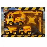 Set 3 vehicule de constructie si accesorii, Zapp Toys