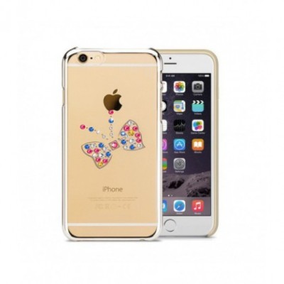 Husa Capac Astrum BUTTERFLY Apple iPhone 6/6s Gri Swarovski foto