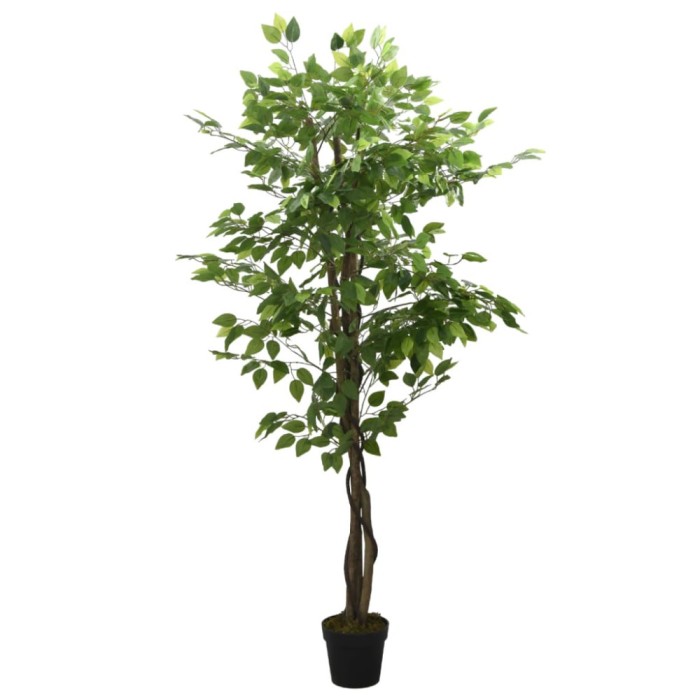 Arbore ficus artificial 378 de frunze 80 cm verde