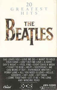 Casetă audio The Beatles &amp;lrm;&amp;ndash; 20 Greatest Hits, originală foto